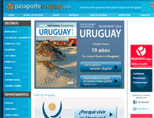 Tablet Screenshot of pasaporteuruguay.com